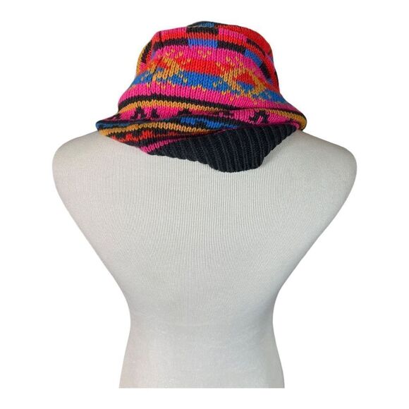 Rachel Roy Women’s One Size Infinity Knit Scarf Orange Blue Red Bohemian EUC - Picture 3 of 7